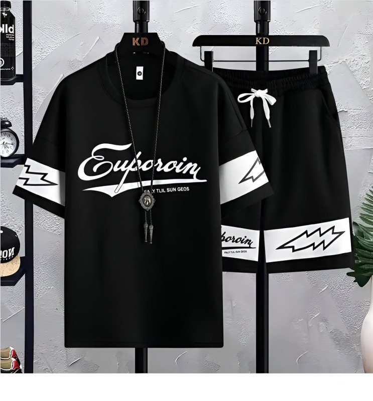 Summer New Printed Combo T-Shirt & Pant For Men