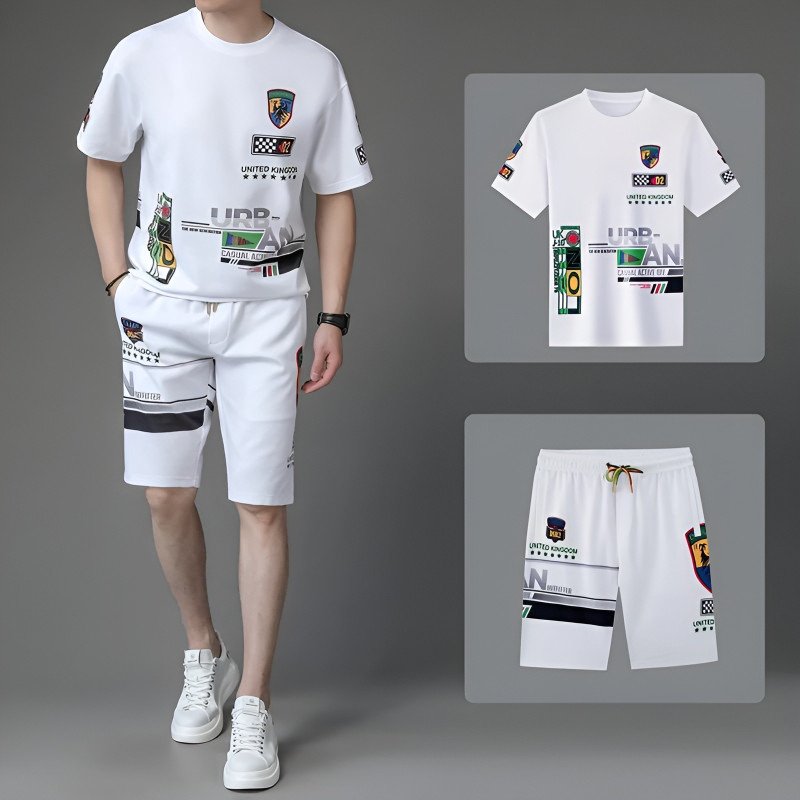 Summer New Printed Combo T-Shirt & Pant For Men