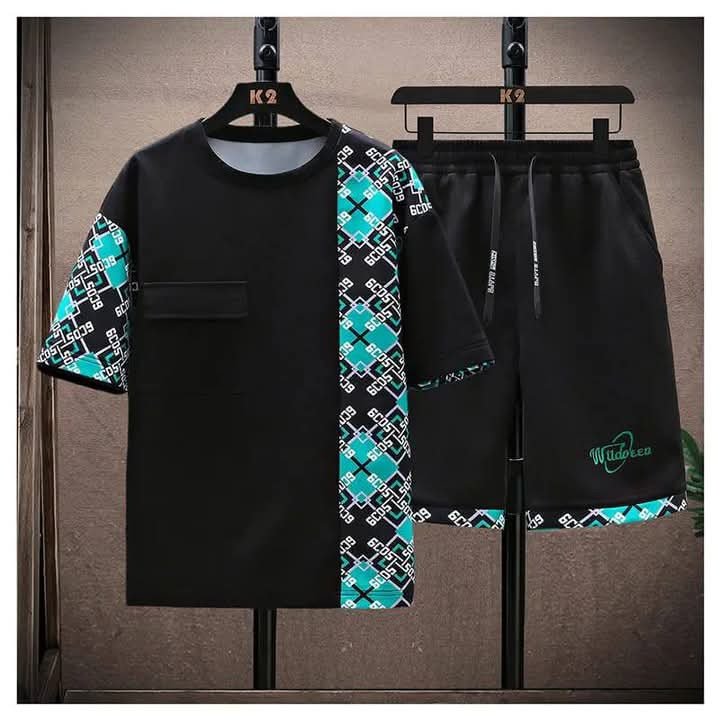 Summer New Printed Combo T-Shirt & Pant For Men