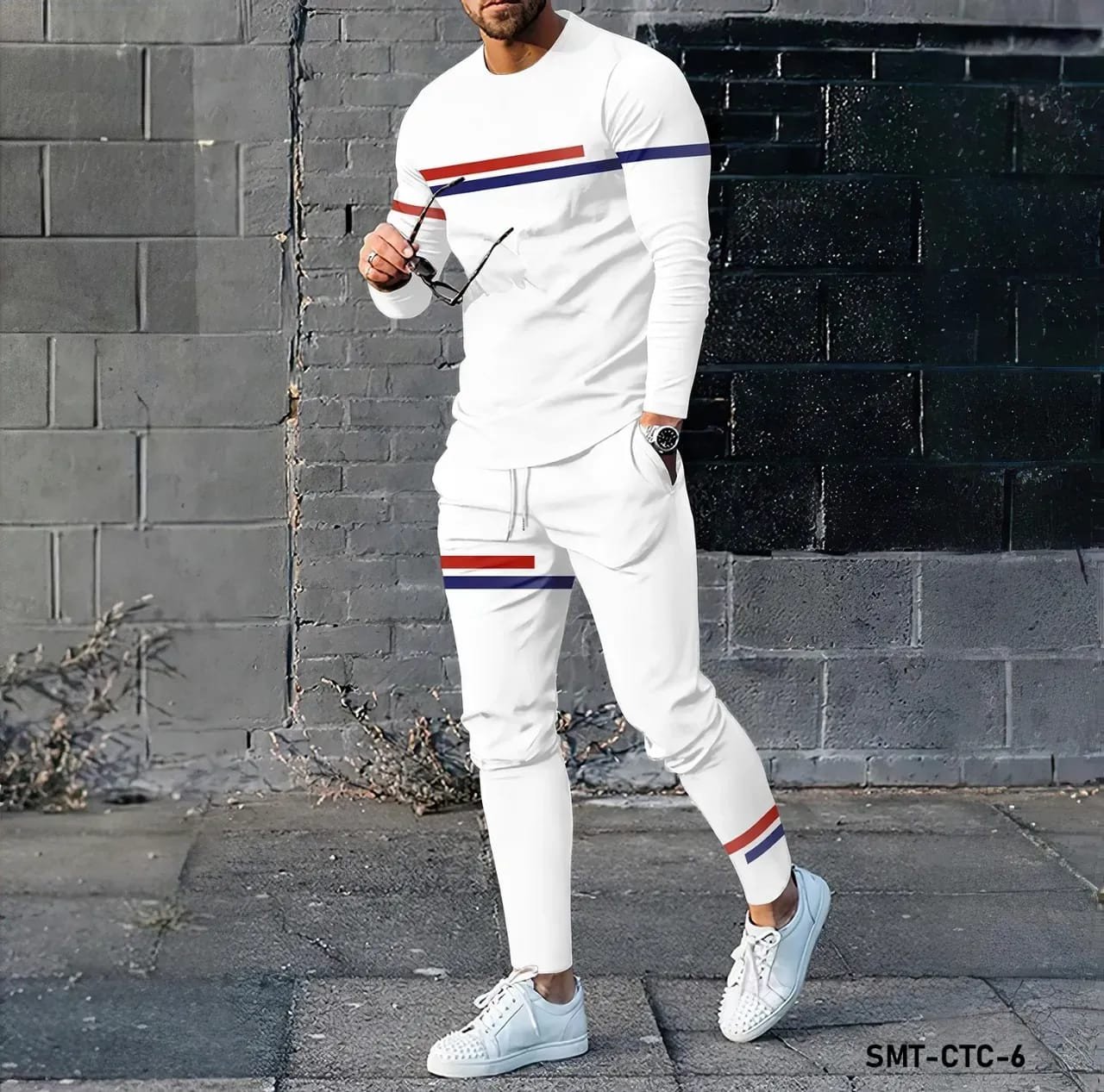 Short Winter Fashion full Sleeves T-Shirt & Full Pant Combo (Set) for Man