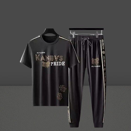 Stylist New Printed  Haf Sleeve T-Shirt Full Pant( Set )For Men