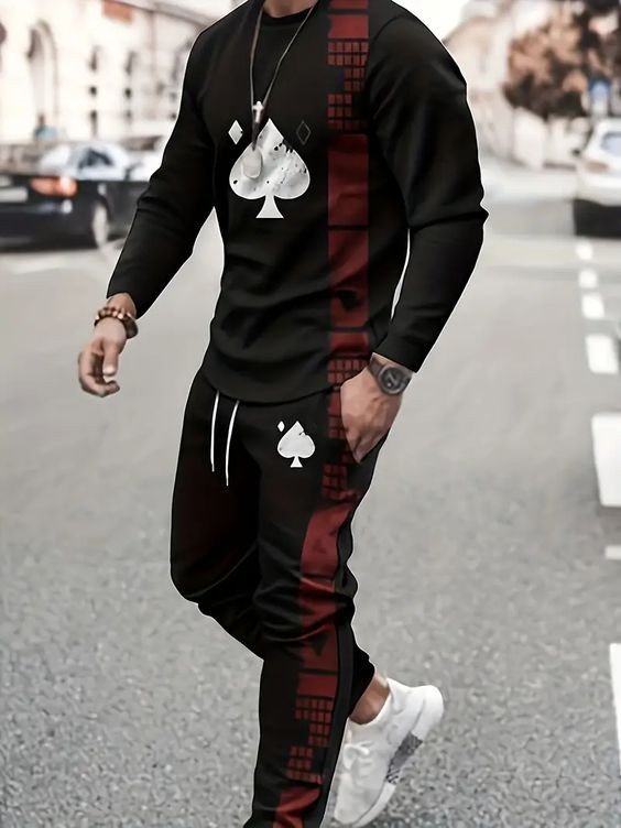 Short Winter Fashion full Sleeves T-Shirt & Full Pant Combo (Set) for Man