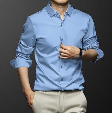 New Stylist Men's Long Sleeve Slim fit Shirt For Men