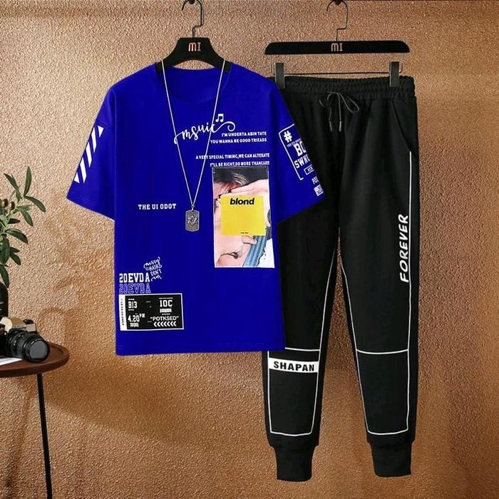 Stylist New Printed  Half Sleeve T-Shirt and Full Pant( Set )For Men1