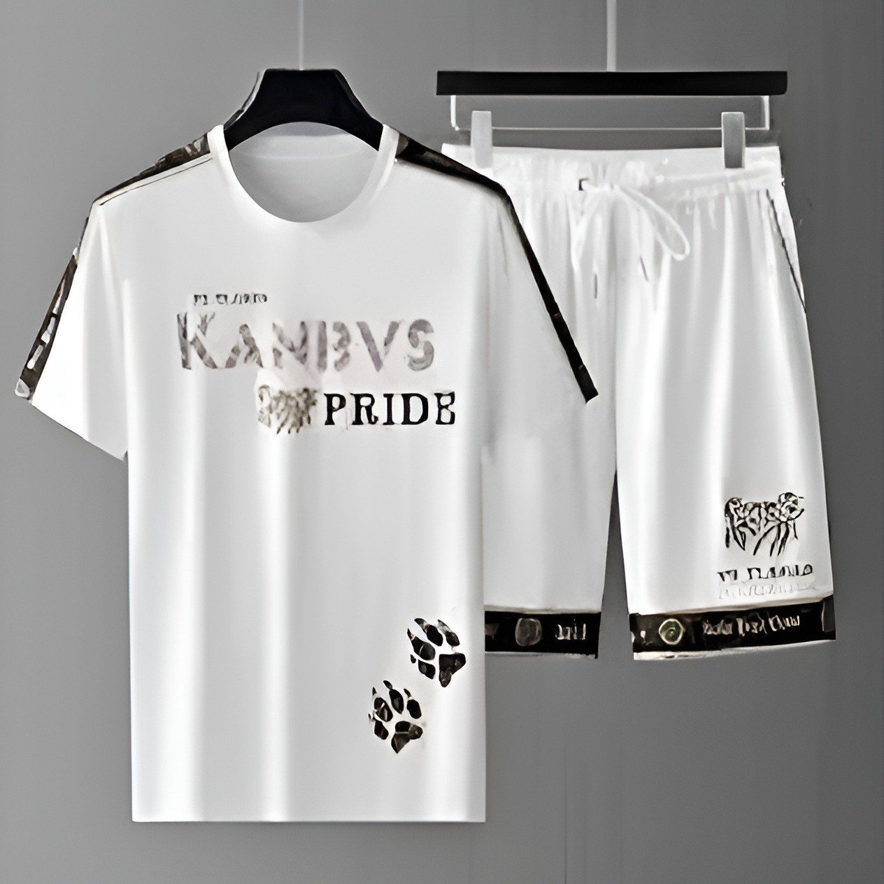 Summer New Printed Combo T-Shirt & Pant For Men