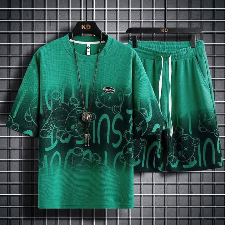 Summer New Printed Combo T-Shirt & Pant For Men