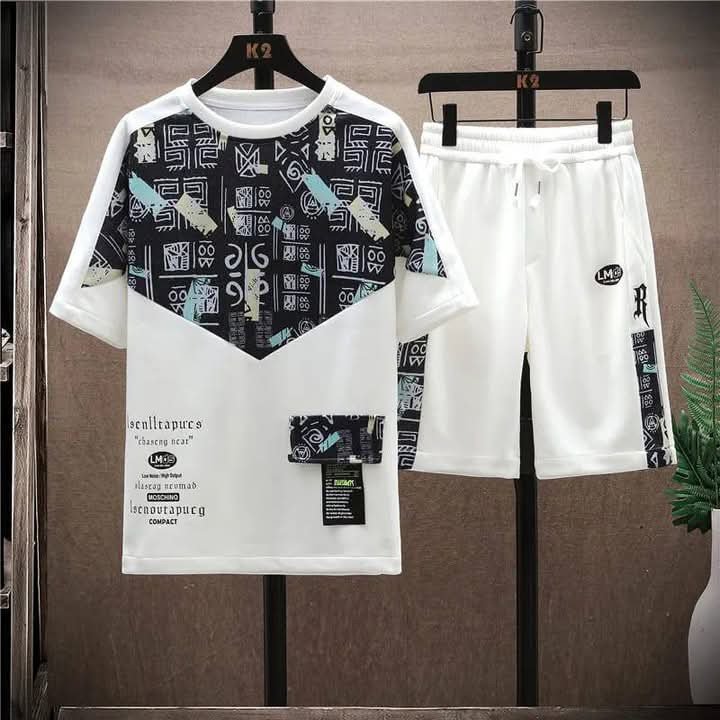 Summer New Printed Combo T-Shirt & Pant For Men