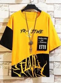 New Design Fashion Drop Shoulder Half Sleeve T-Shirt For Men