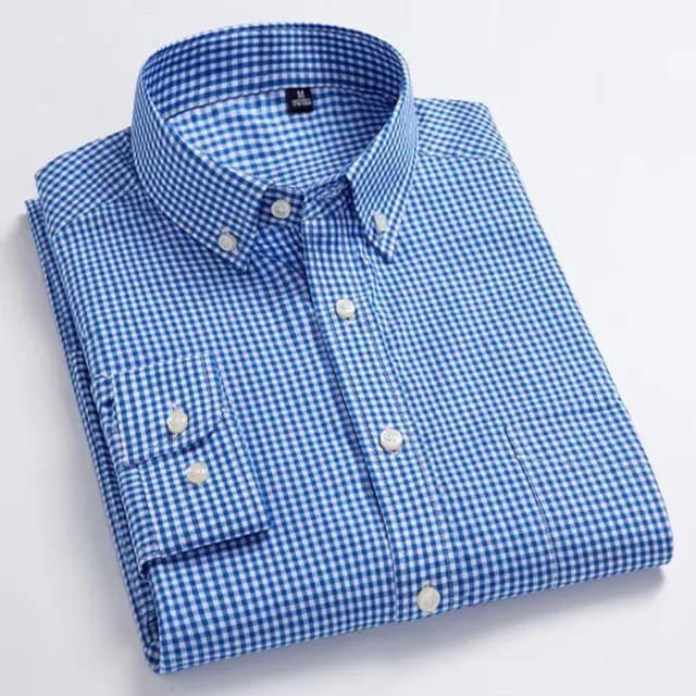 Men's Formal Check Shirts  Fashionable Long Sleeve Smart Looking Fashion Shirts
