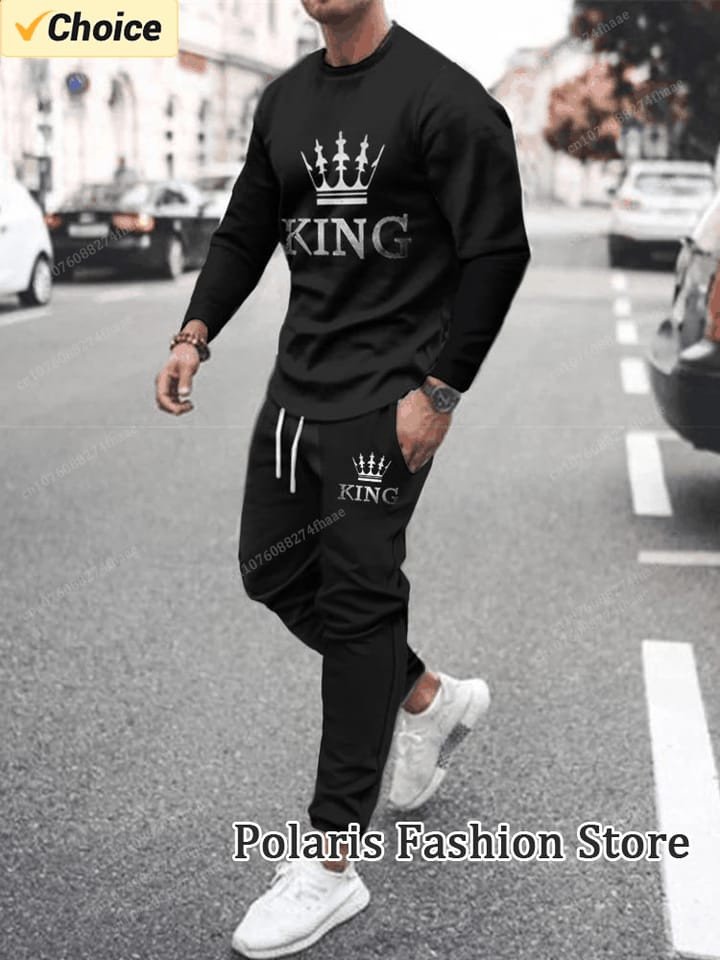 Short Winter Fashion full Sleeves T-Shirt & Full Pant Combo (Set) for Man