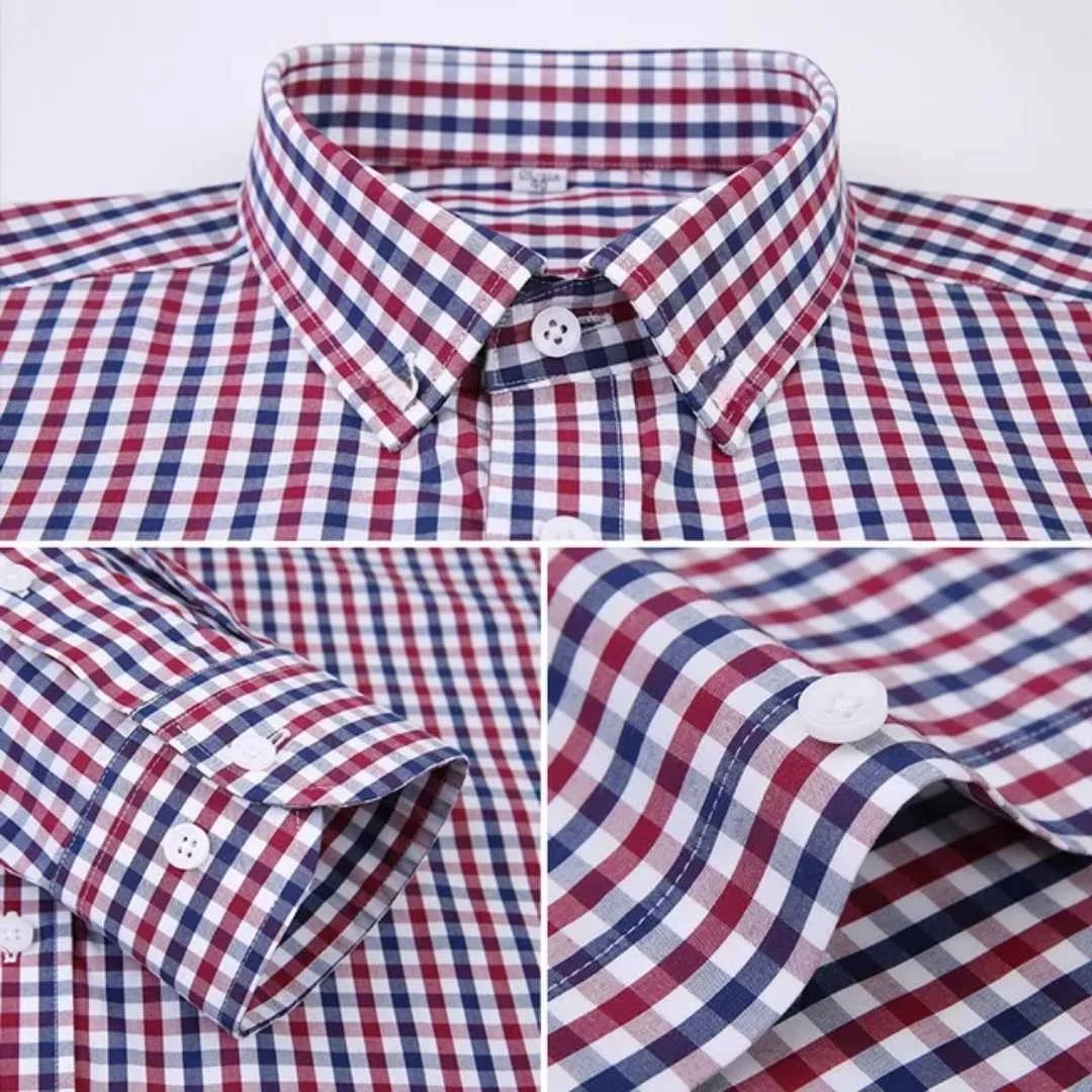 Men's Formal Check Shirts Fashionable Long Sleeve Smart Looking Fashion Shirts