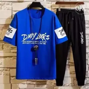 Stylist Printed Cotton Haf Sleeve T-Shirt Full Pant( Set )For Men