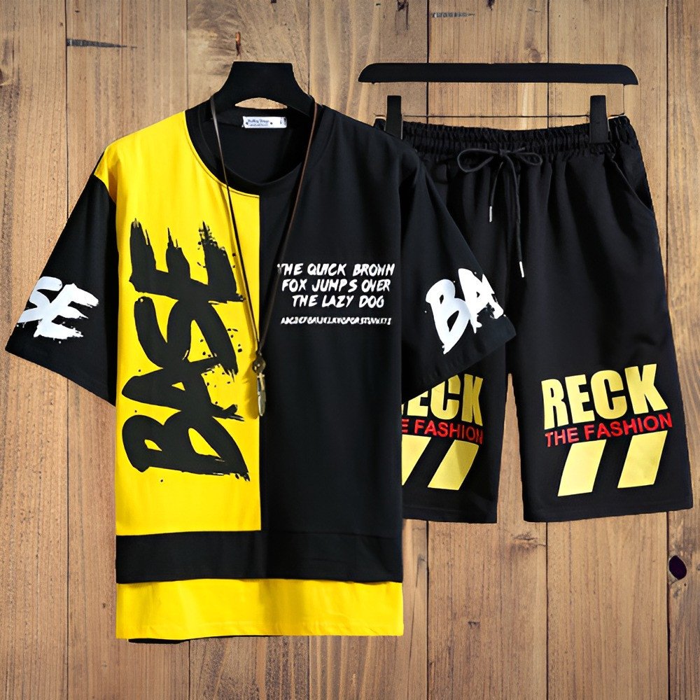 Summer New Printed Combo T-Shirt & Pant For Men