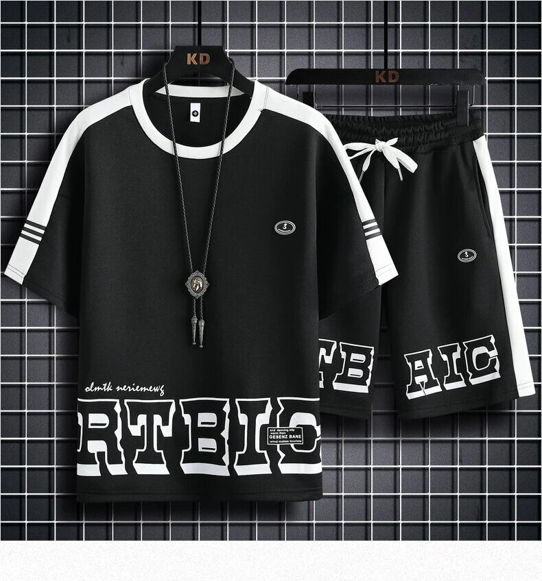 Summer new Printed Combo T-Shirt & Pant For Men